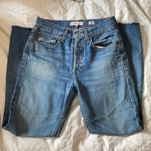 Re/Done Originals 100% cotton raw hem jean